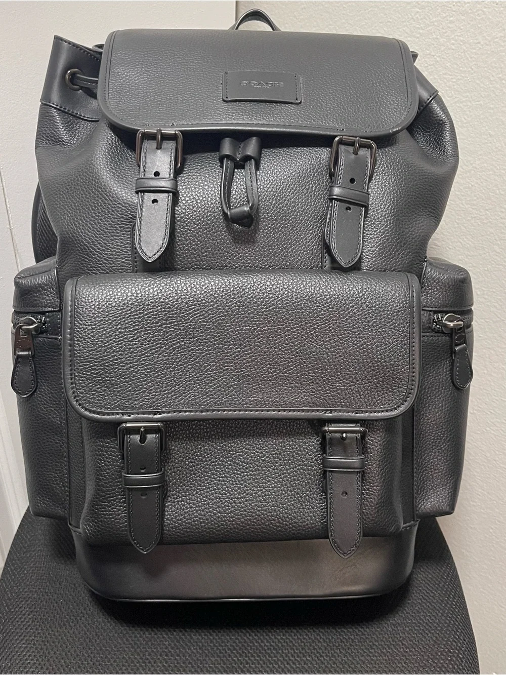 Coach pebbled leather